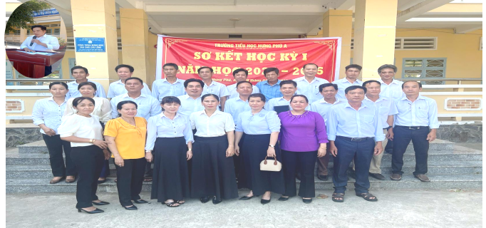 Sơ kết học kì I của Trường Tiểu học Hưng Phú A Năm học 2024-2025